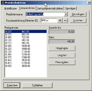 VK-Preiskalkulation